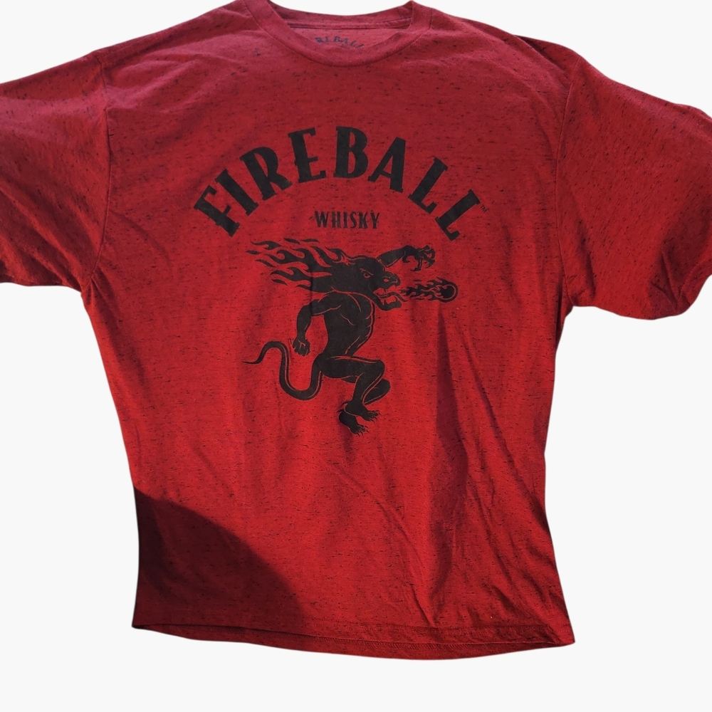 Fireball Whisky Red Shirt Size XL